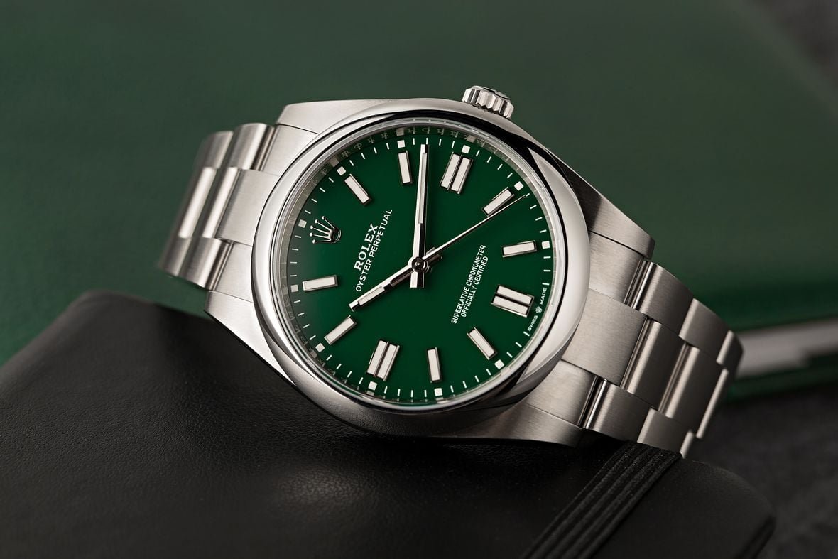 Rolex Oyster Perpetual 41 ref. 124300 - Green Dial Rolex Green Dial Watches: Expanding Your Collection with a Pop of Color