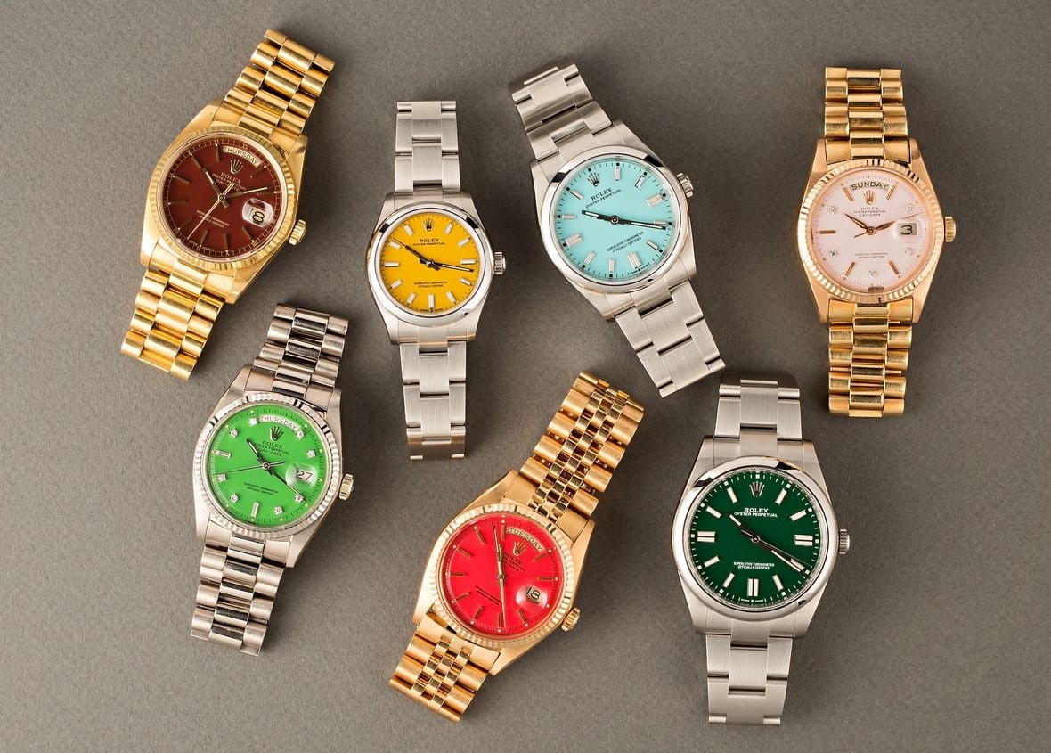 Rolex Stella Dials & Oyster Perpetual Watches Rolex Stella Dial vs Oyster Perpetual Colorful Dials