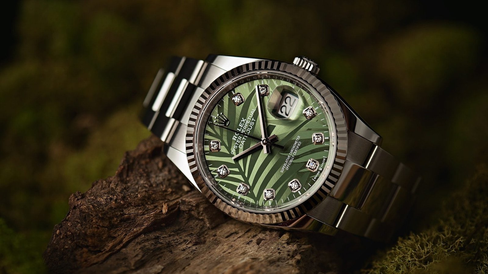 Rolex Green Dial Watches: Palm Motif