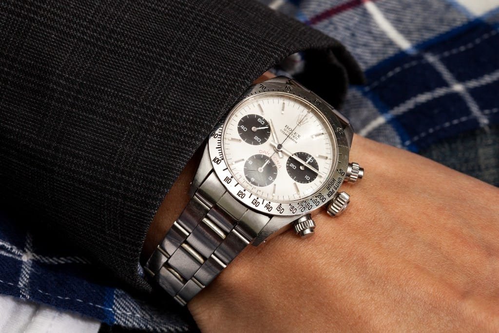 Wrist Shot Rolex Daytona 6265 FAP Panda Watch
